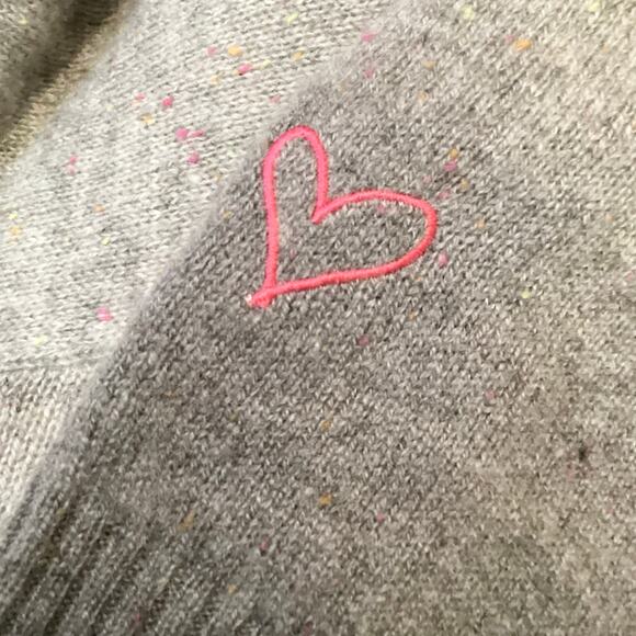 525 America 100% Cashmere Gray Marled Ombré Duster Open Cardigan S - Picture 10 of 10